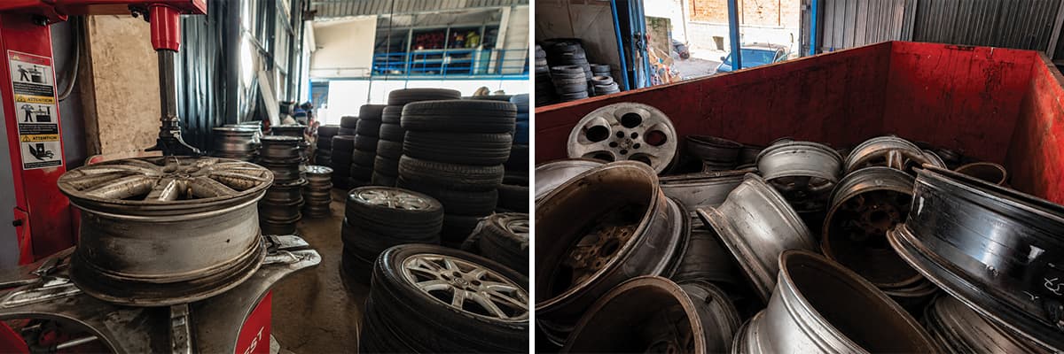 Recyclage jantes aluminium en Ile de France